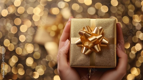 Person Holding a Gift