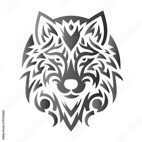 Wolf head logo. Great for sports logotypes and team mascots.