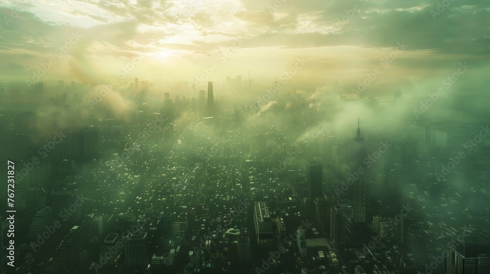 Aerial View of City in Middle of Day Aerial View of City in Middle of Day