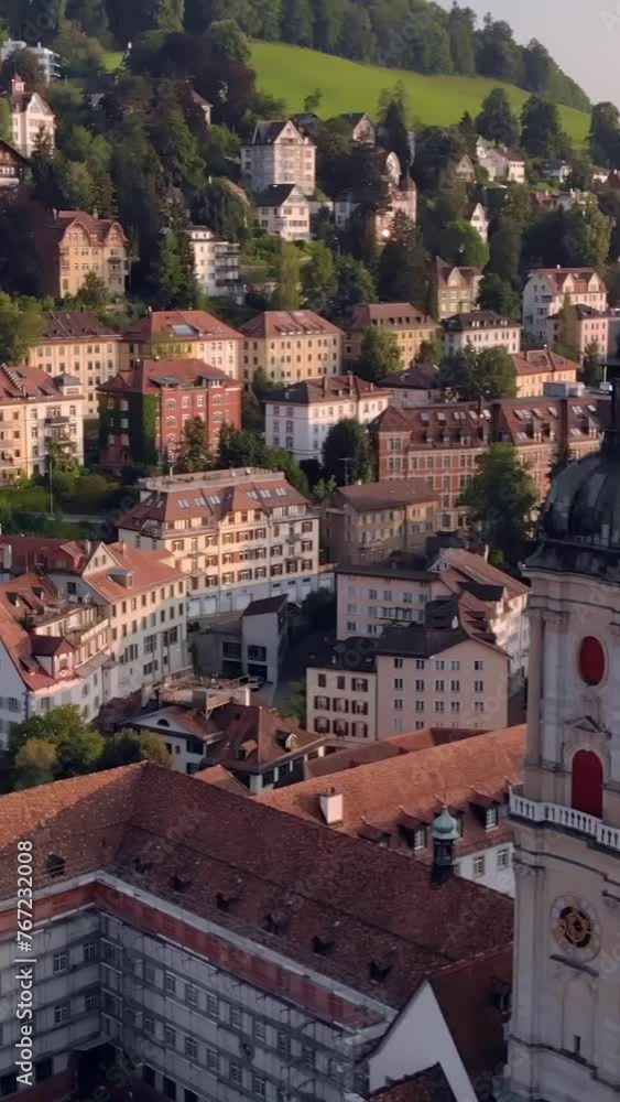 Aerial view of beautiful Switzerland landscape Aerial view of beautiful Switzerland landscape