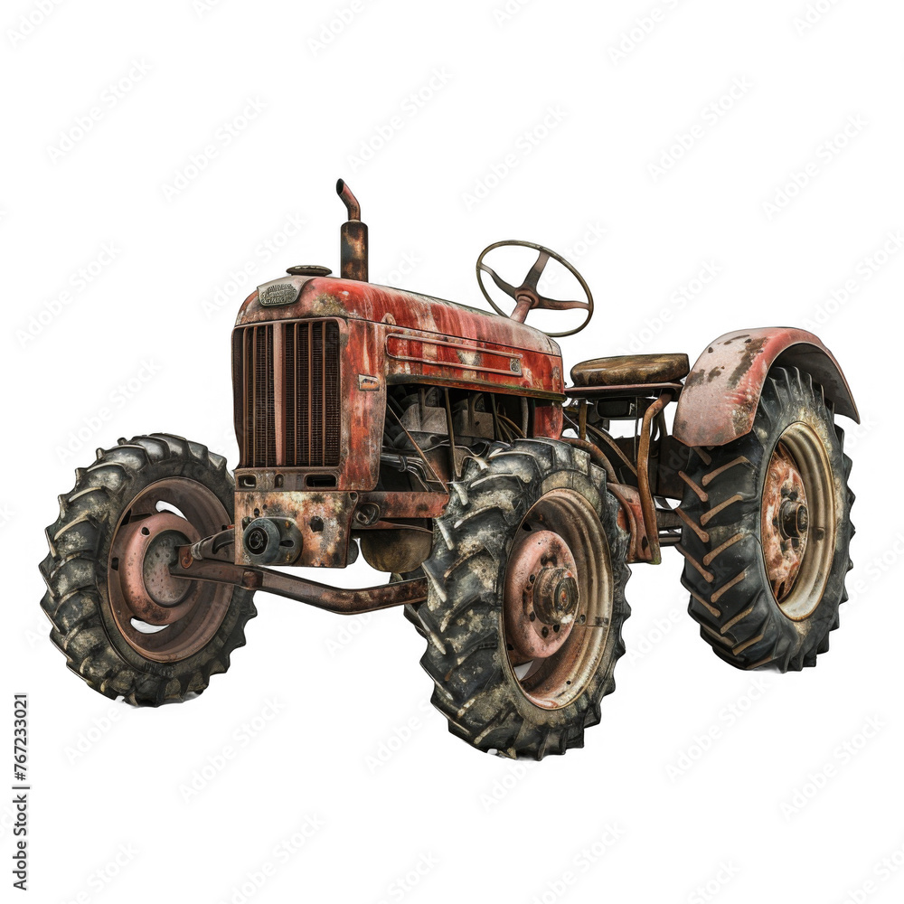 Tractor isolated on transparent background Tractor isolated on transparent background