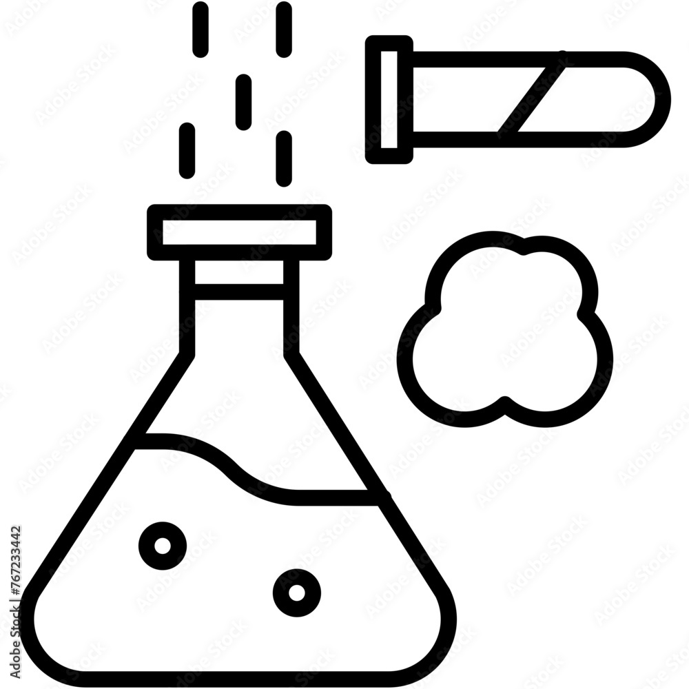 Chemical Reaction vector design .svg