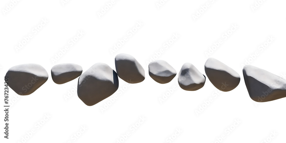 A surreal landscape of floating rocks Transparent Background Images 