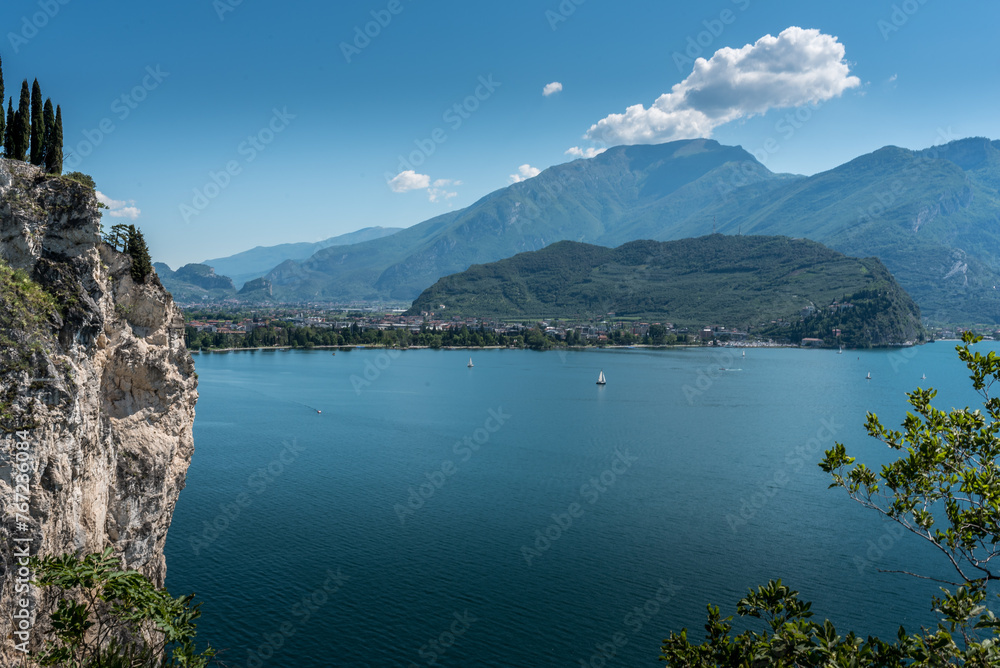 Passo del ponale, lago di garda, trentino, italy