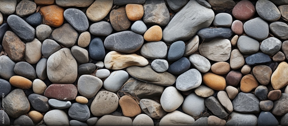 A pile of boulders displaying a rock facade A pile of boulders displaying a rock facade