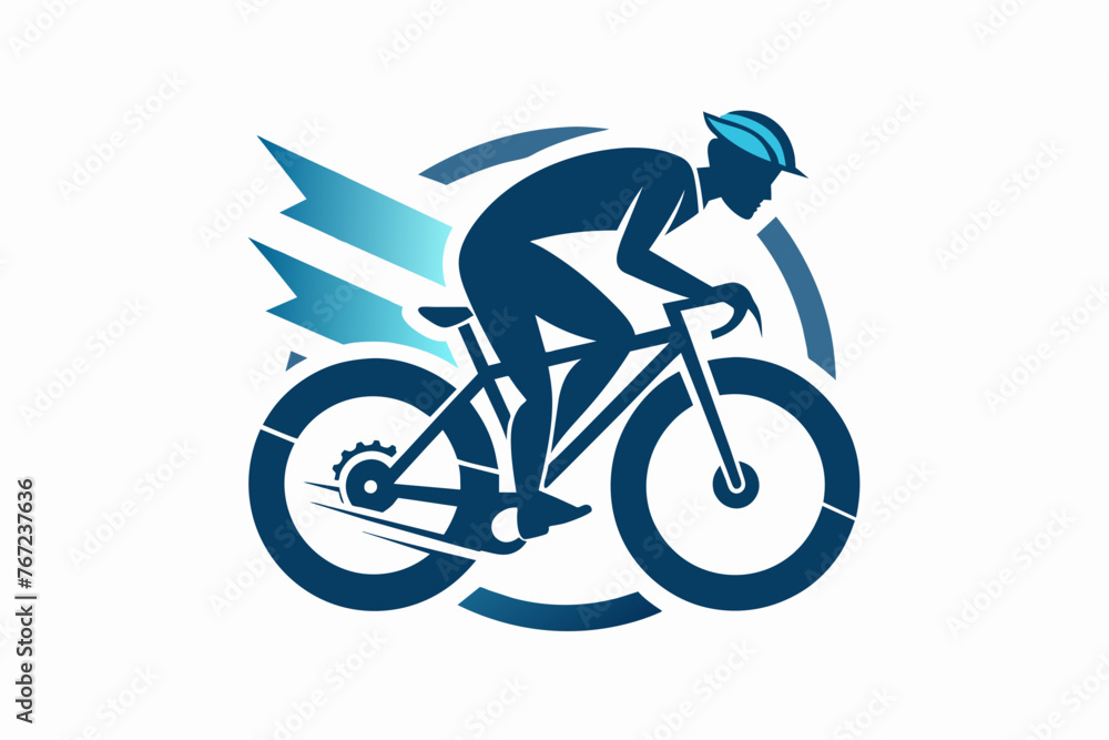 A sleek and modern bicycle repair shop logo vector illustration