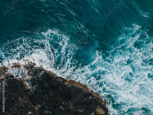 Hawaii coast from a drone