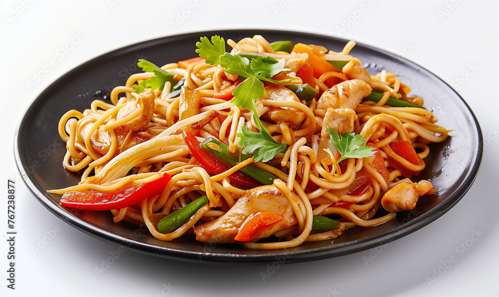 Asian Delight: Tasty Wok Noodles for Lunch
