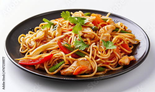 Asian Delight: Tasty Wok Noodles for Lunch