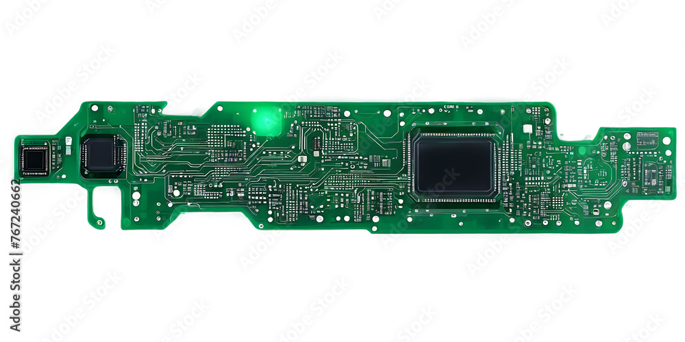 Pcb Panel Border Cyberpunk circuit board border with electronic components and ...