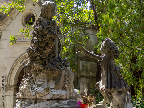 FLORENCE, ITALY - MARCH 23 2024: The monumental Cemetery of the 