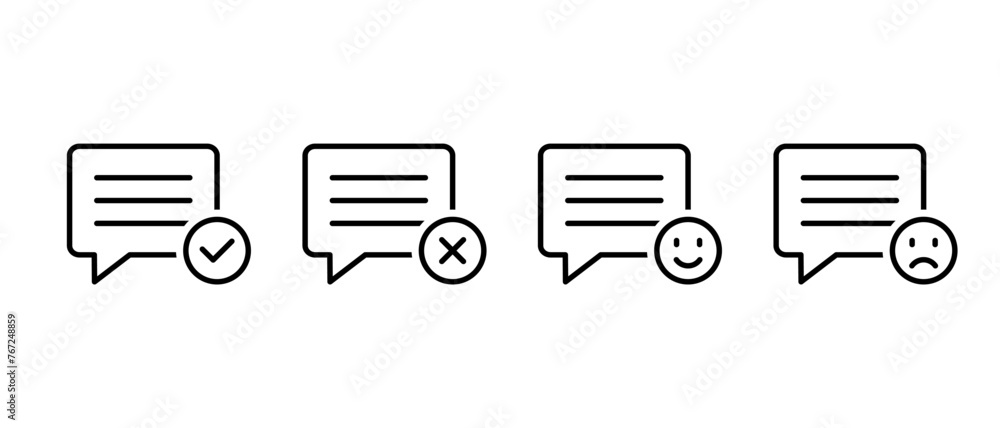 Customer service icon vector set. Feedback symbol Customer service icon vector set. Feedback symbol