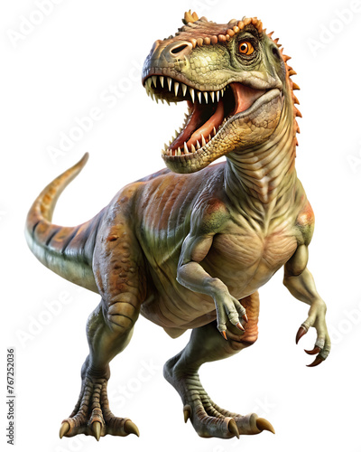 cute tyrannosaurus dinosaur isolated © msroster