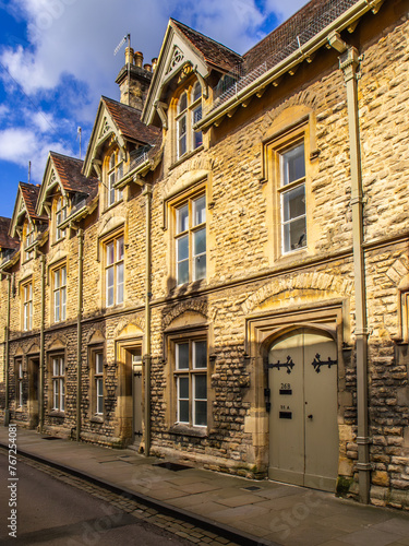 Row of terraced houses. Silver Street Cirencester United Kingdom