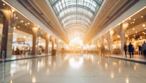 abstract blur shopping mall and retail store interior for background