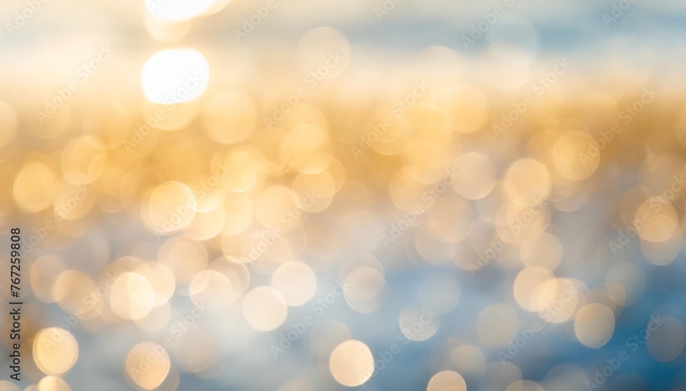 abstract sunny blue bokeh background