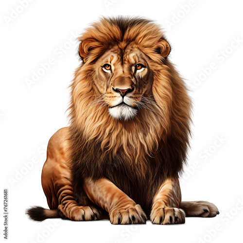 Lion Left Looking on transparent background  © Matthew