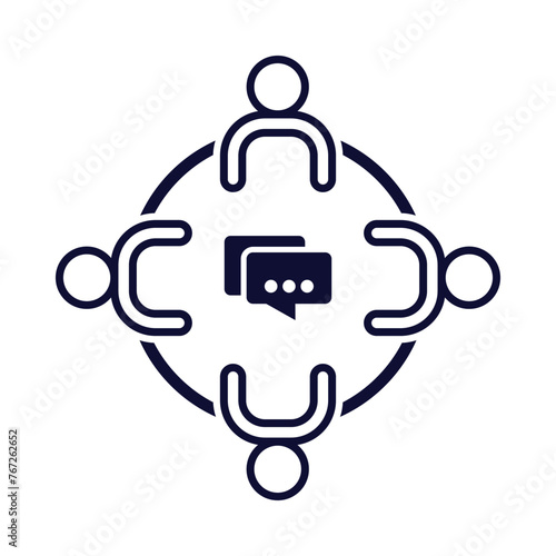 worker, team, member, people, meeting, round table meeting, business meeting icon