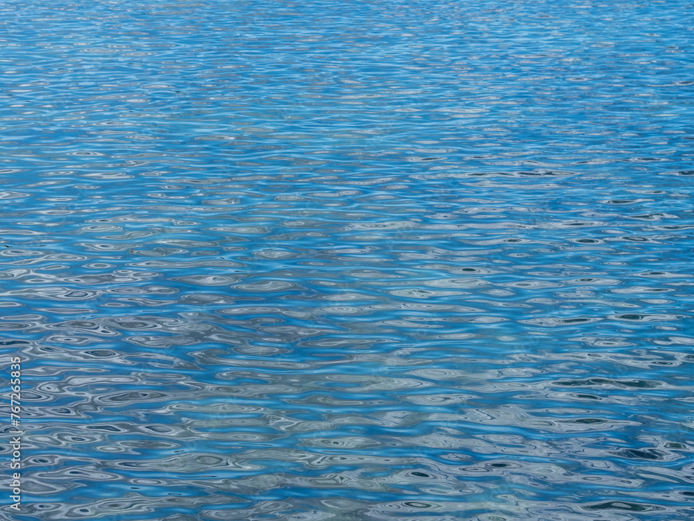 Obraz premium Water surface off the Seychelles island of Praslin.