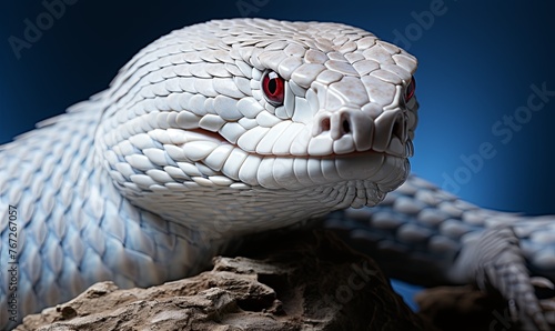 Close Up of Snake on Rock