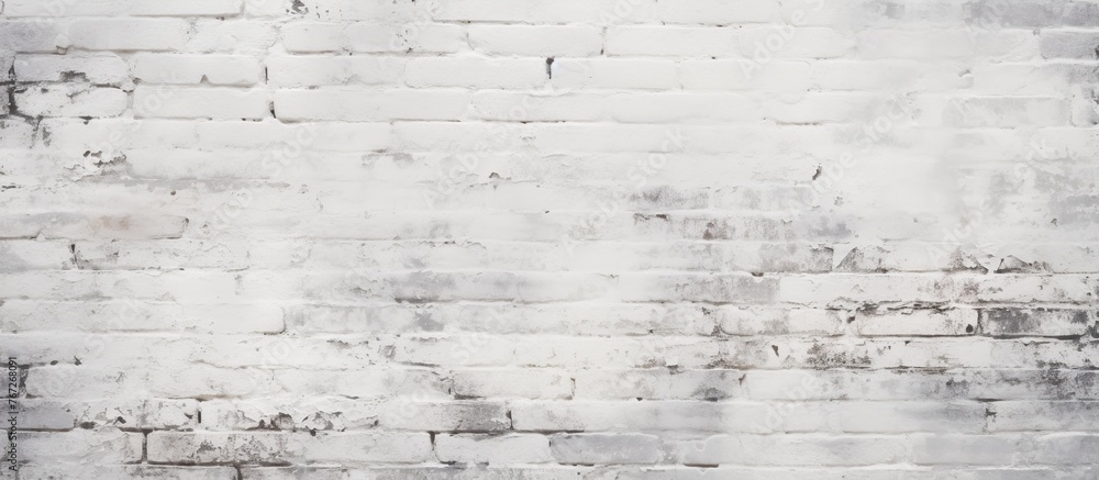 A detailed shot capturing the texture of a white brick wall in monochrome photography, showcasing a unique pattern of rectangular bricks and a slight slope in the landscape A detailed shot capturing the texture of a white brick wall in monochrome photography, showcasing a unique pattern of rectangular bricks and a slight slope in the landscape