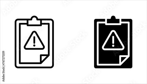 File error icon set. Error page, Page not found vector illustration on white background