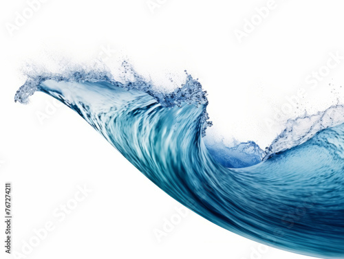 ocean water wave on white background