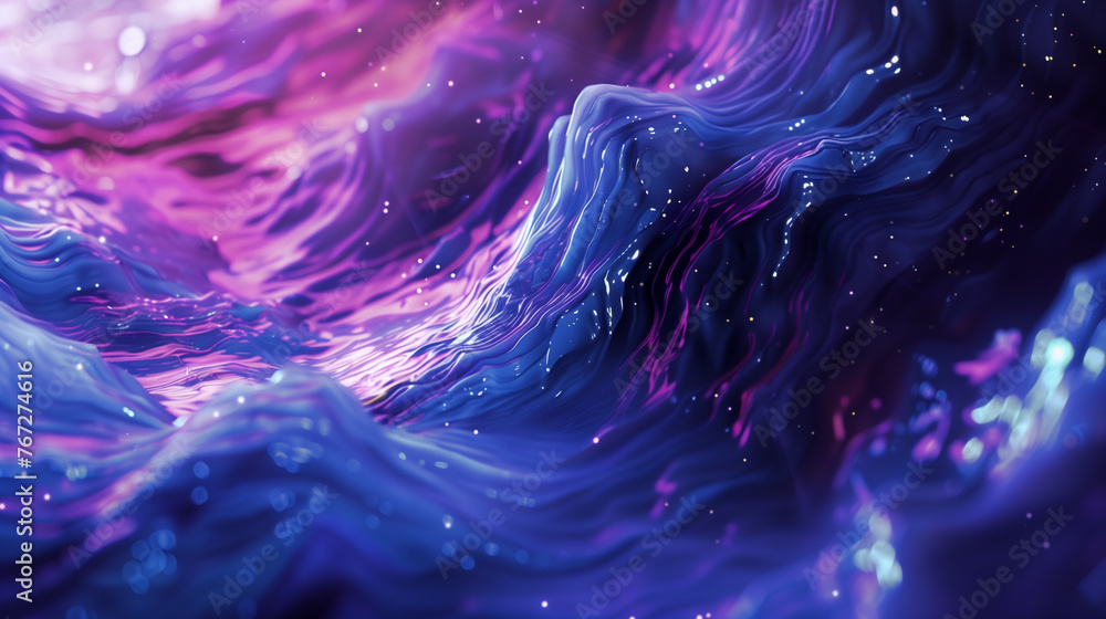 Vivid digital waves in blue and purple hues. Vivid digital waves in blue and purple hues.
