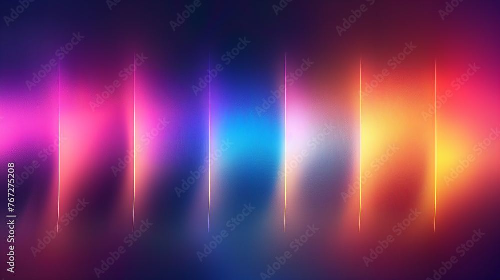 abstract vibrant gradient rainbow colors curve on black background