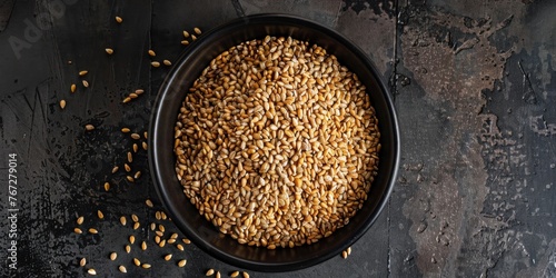 Organic Cereal Seeds Texture Close-up