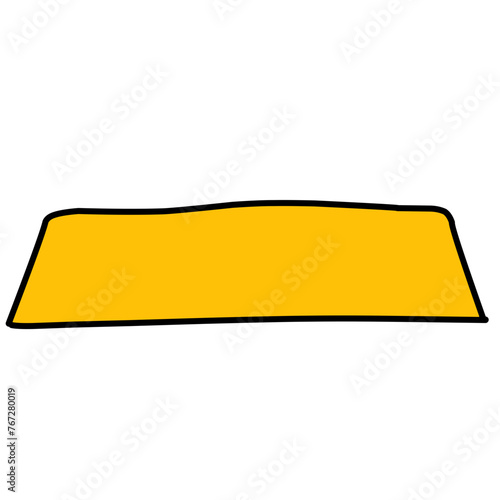 Golden bars, bullion flat line colored Vector