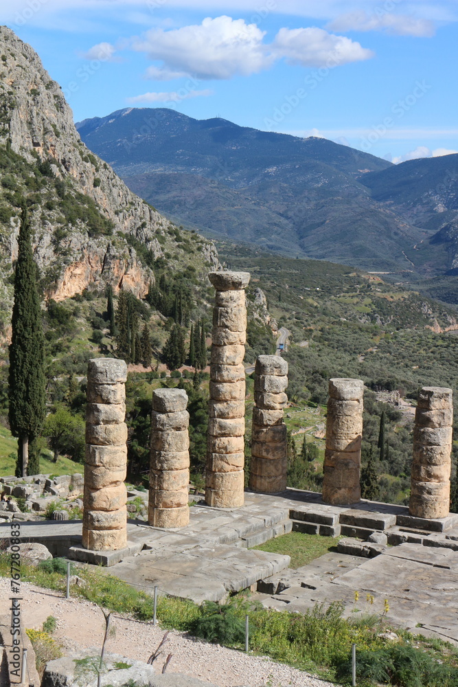 Pillars of History: Delphi's Ancient Ruins