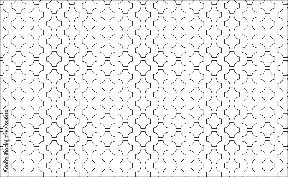 Fototapeta premium black and white seamless pattern
