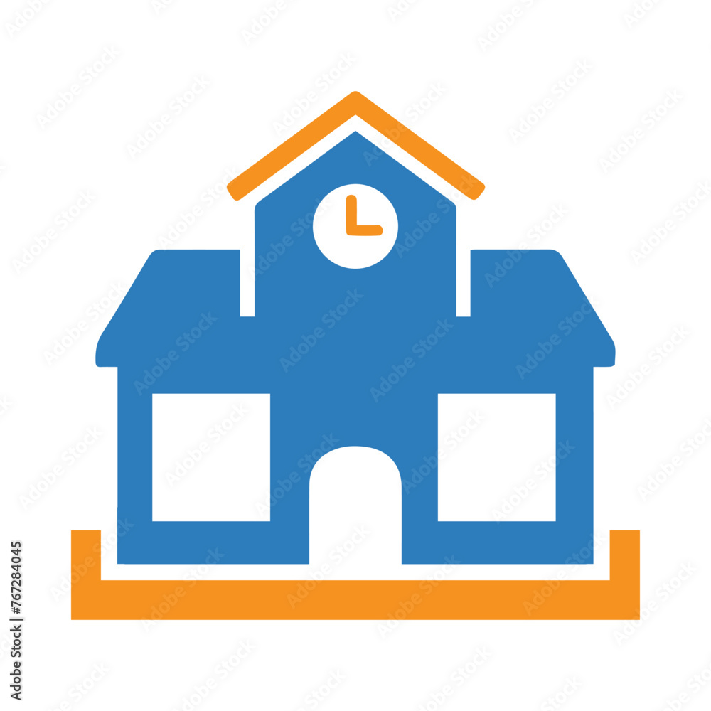 building, school, collage, Government building, school college university building icon