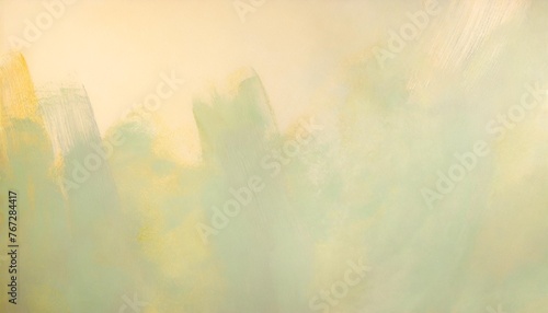 gently green background with paint strokes spring or summer backdrop pastel copy space © Susan