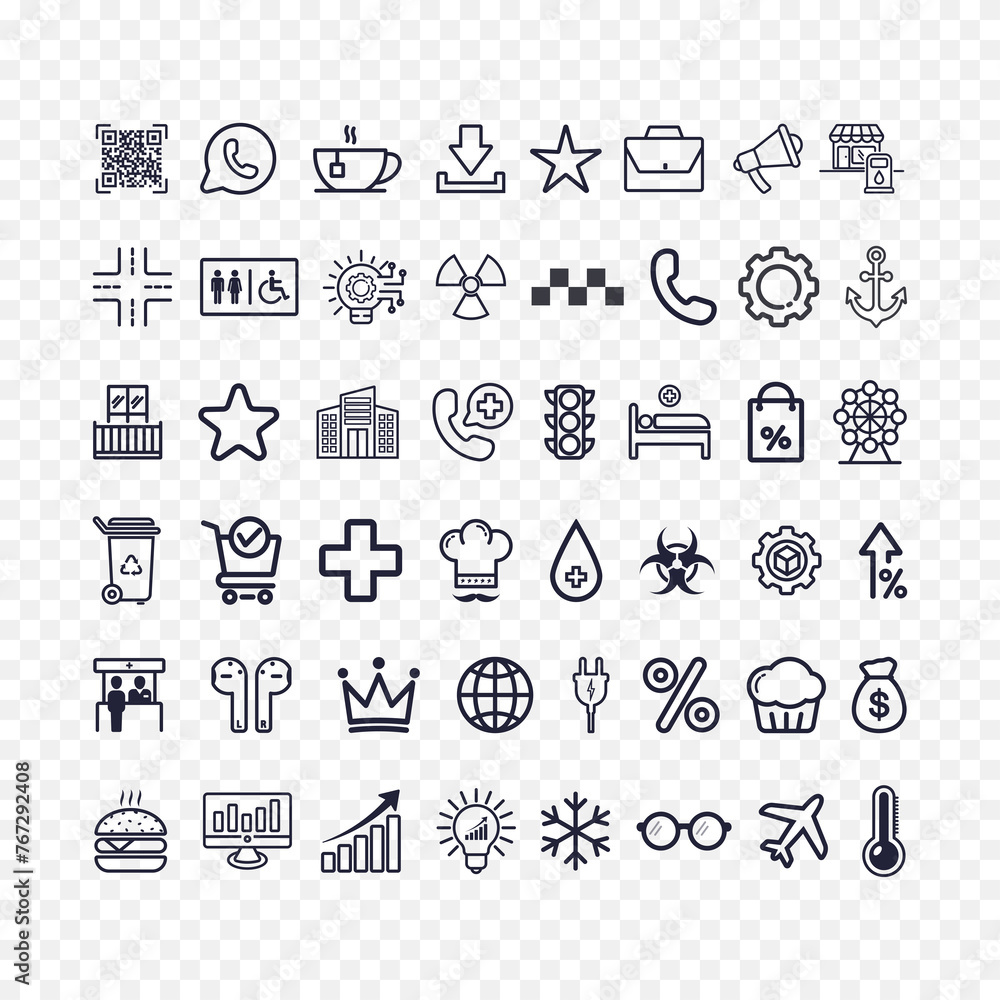 Icon symbol collection design. Vector illustration.