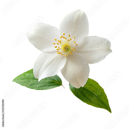 White Jasmine flowers, isolated on transparent background. © shabbir