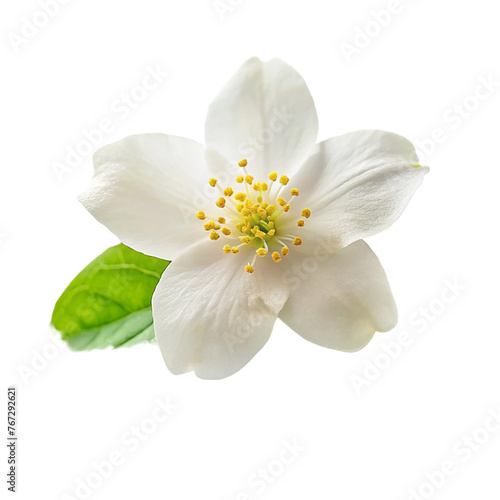 White Jasmine flowers  isolated on transparent background.