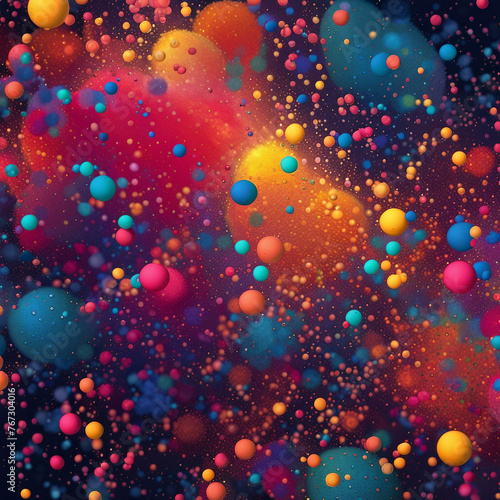 colorful particle illustration background