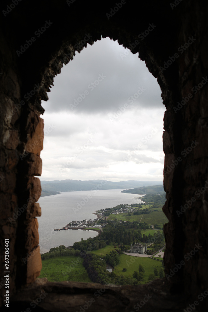 Tower - Dun na Cuaiche - Inveraray -  Royal Burgh - Argyll and Bute - Scotland - UK