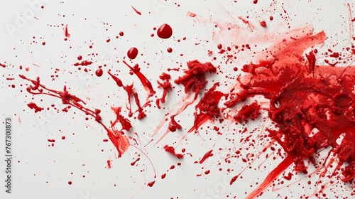 Realistic Red Blood Splatter Background