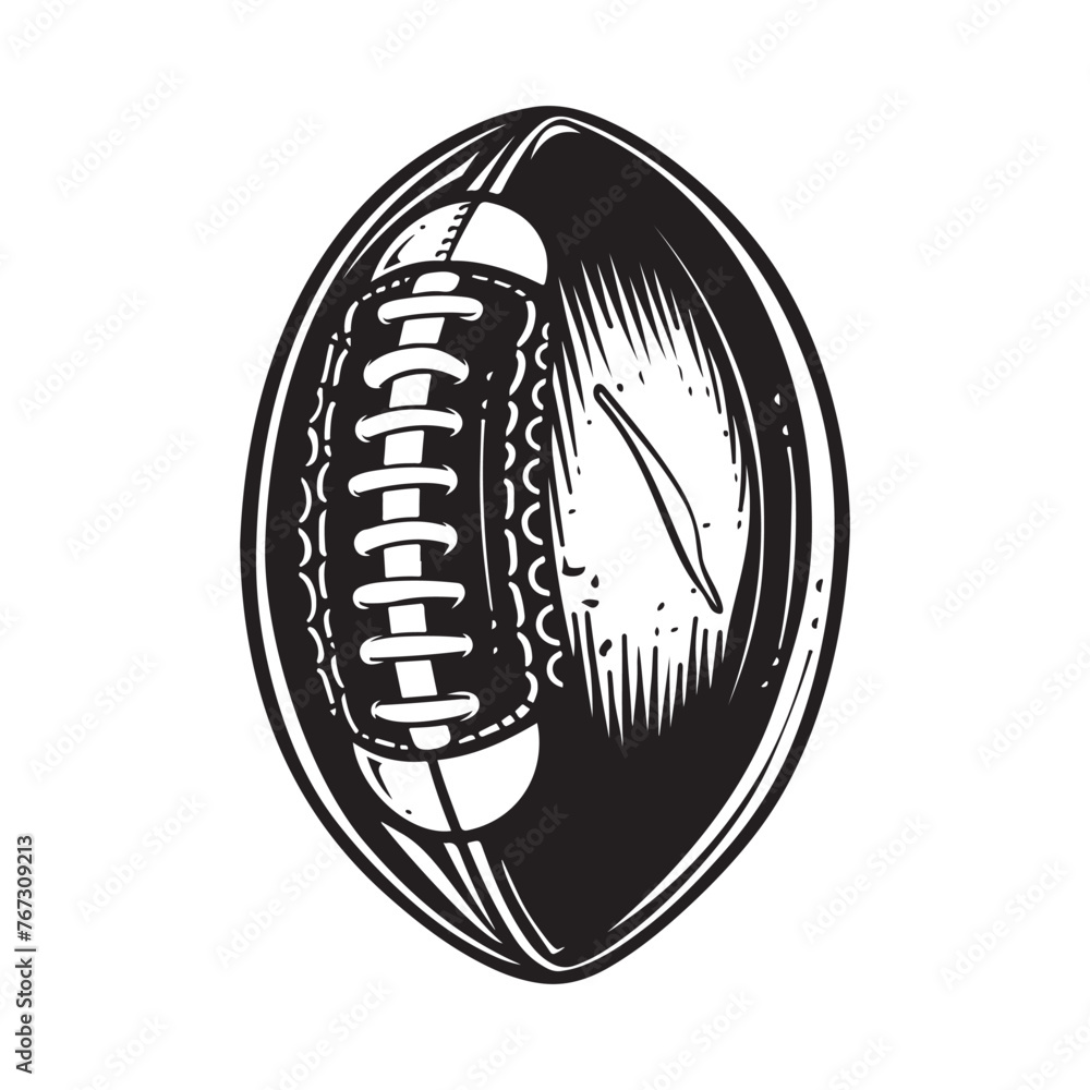 American Football Image Vector, Illustration Of American Football isolated on white background American Football Image Vector, Illustration Of American Football isolated on white background