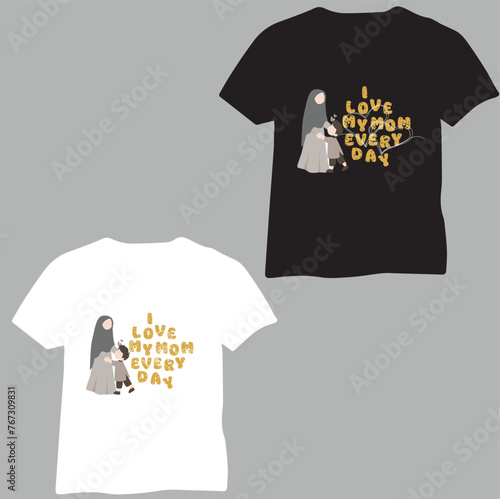 Mothers day T shirt designe (vector)