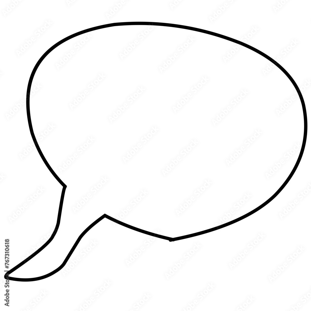 Retro empty comic bubbles and elements outline Retro empty comic bubbles and elements outline