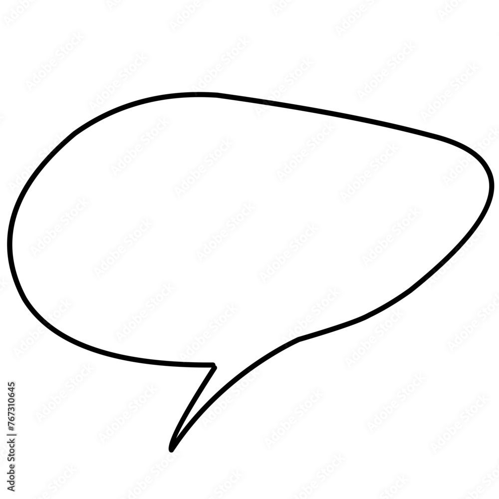 Retro empty comic bubbles and elements outline Retro empty comic bubbles and elements outline