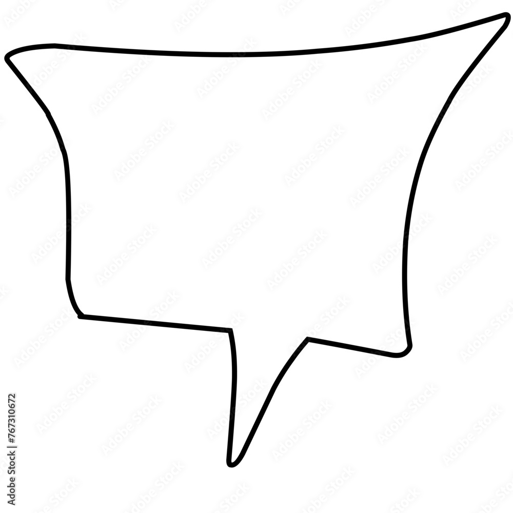 Retro empty comic bubbles and elements outline Retro empty comic bubbles and elements outline