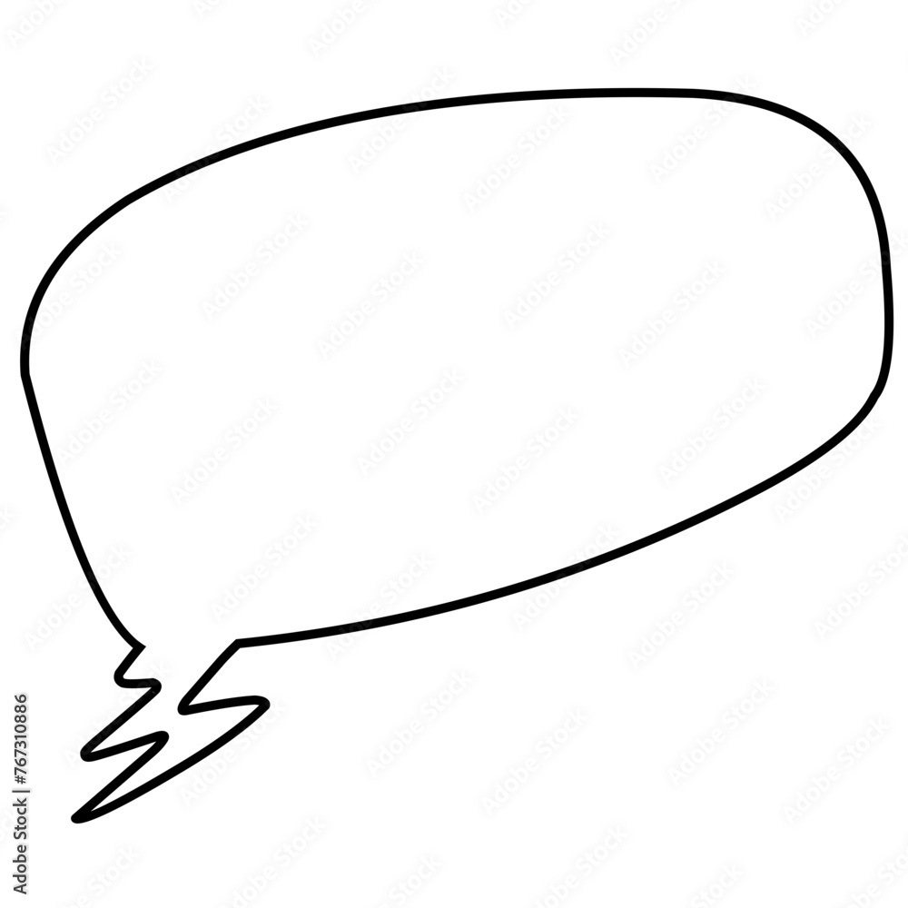 Retro empty comic bubbles and elements outline Retro empty comic bubbles and elements outline