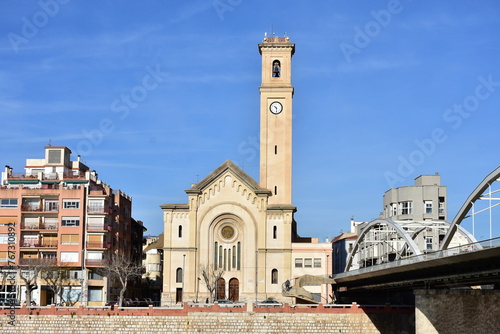 Obraz na płótnie church  Mare de Deu del Roser in town Tortosa in Spain