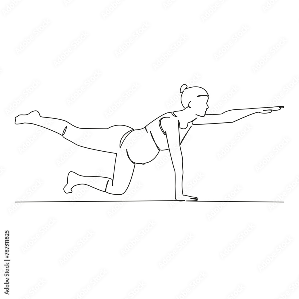 pregnant woman in yoga pregnant woman in yoga