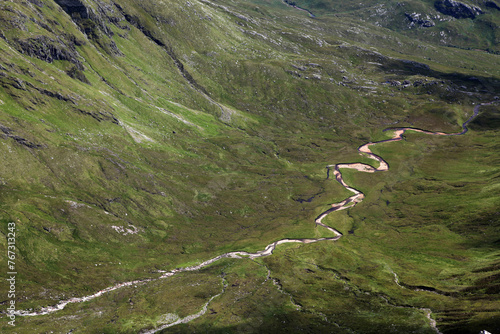 View from the ascent of Ben Nevis by the Carn Mor Dearg Arete - Fort William - Highlands - Scotland - UK photo